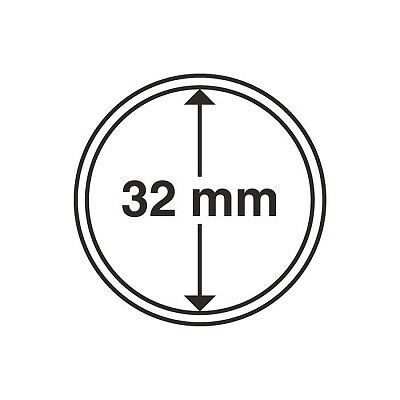 CAPS 32 - Rund myntkapsel innerdiameter 32 mm (1 st)