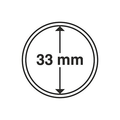 CAPS 33 - Rund myntkapsel innerdiameter 33 mm (1 st)