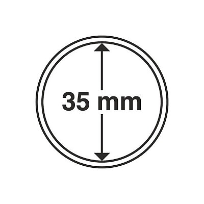 CAPS 35 - Rund myntkapsel innerdiameter 35 mm (1 st)