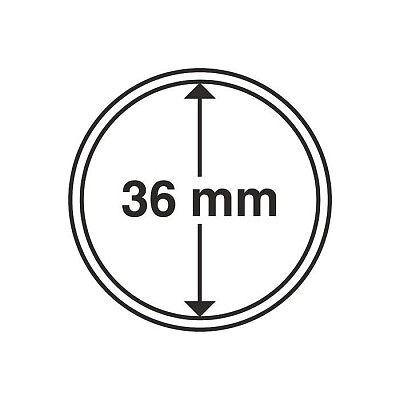 CAPS 36 - Rund myntkapsel innerdiameter 36 mm (1 st)