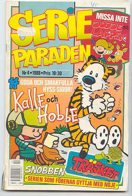 Serieparaden 1988 Nr 4 GD Litet Klotter/Prislapp