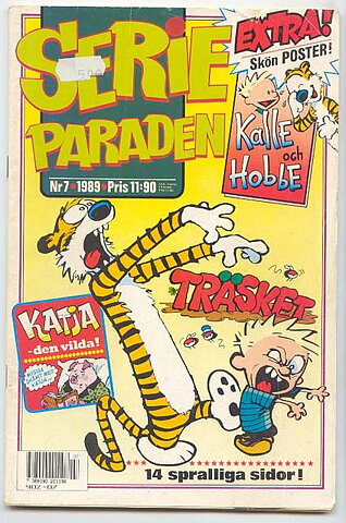 Serieparaden 1989 Nr 7 VG- Ifyllt Korsord/Prislapp
