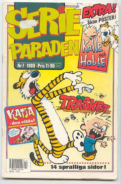 Serieparaden 1989 Nr 7 VG- Ifyllt Korsord/Prislapp