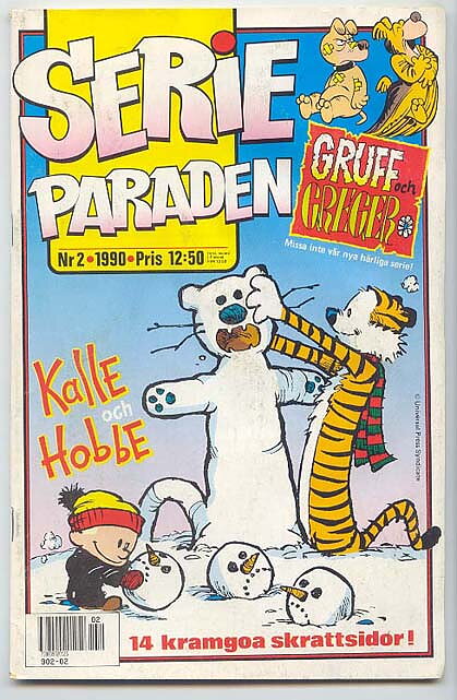 Serieparaden 1990 Nr 2 GD/VG Ifyllt Korsord