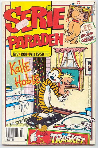 Serieparaden 1991 Nr 7 VG Prislapp