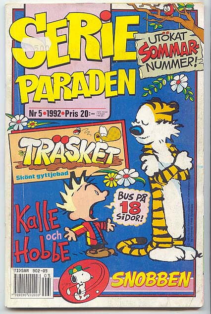 Serieparaden 1992 Nr 5 VG- Prislapp