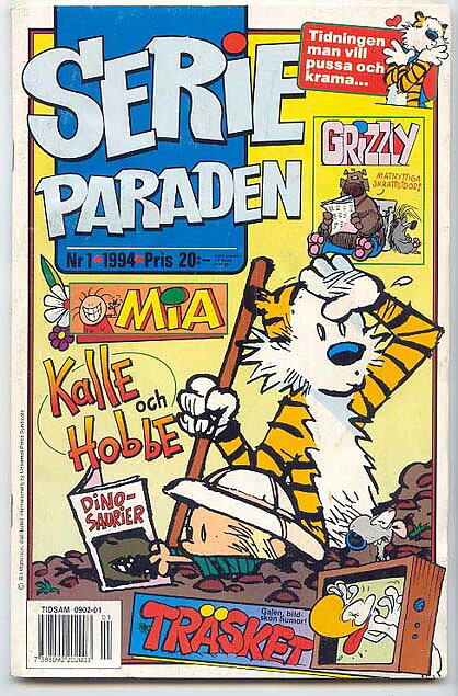 Serieparaden 1994 Nr 1 GD/VG Ifyllt Korsord