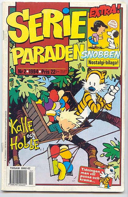 Serieparaden 1994 Nr 2 GD Ifyllt Korsord