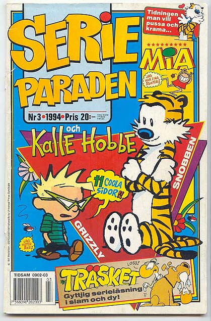 Serieparaden 1994 Nr 3 VG- Ifyllt Korsord/Lös Vid 1 Nit