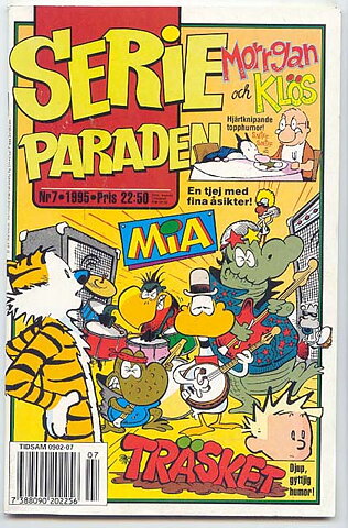 Serieparaden 1995 Nr 7 VG Ifyllt Korsord