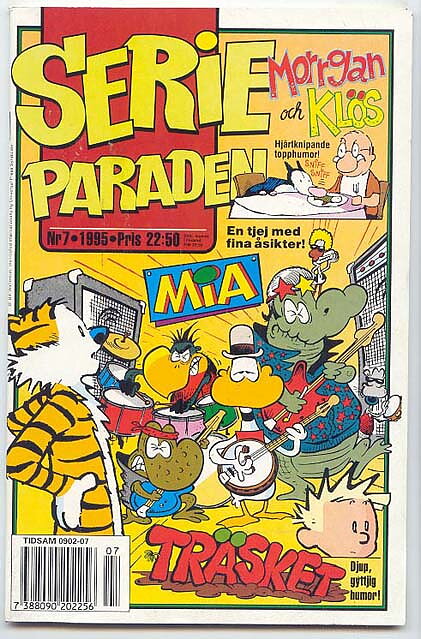 Serieparaden 1995 Nr 7 VG Ifyllt Korsord