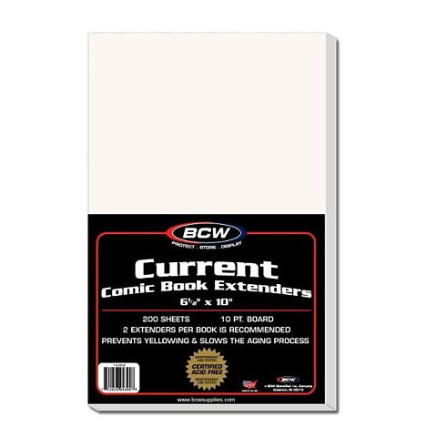 BCW Current Comic Book Extenders 165 x 254 mm (200 st)