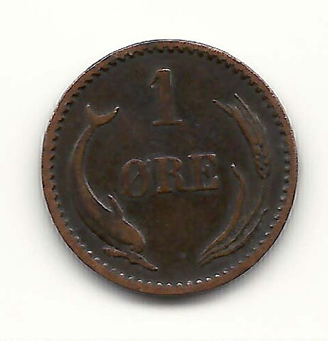 Danmark 1 öre 1894 1?/1