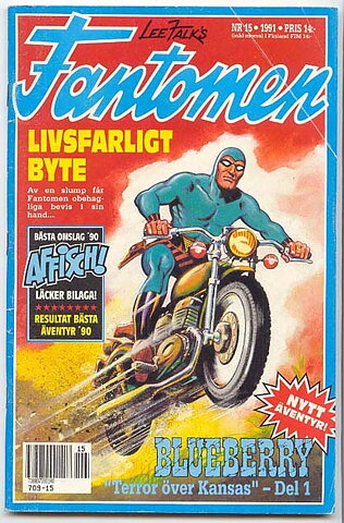 Fantomen 1991 Nr 15 VG- med Affisch