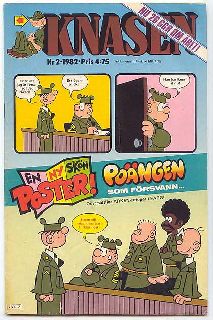 Knasen 1982 Nr 2 VG med Poster