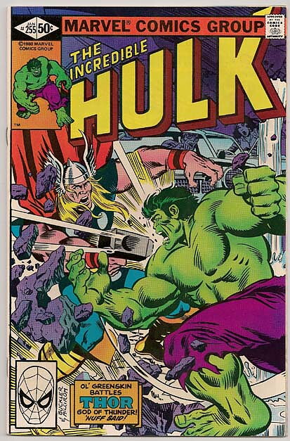 Incredible Hulk # 255 VF-NM Hulk vs. Thor