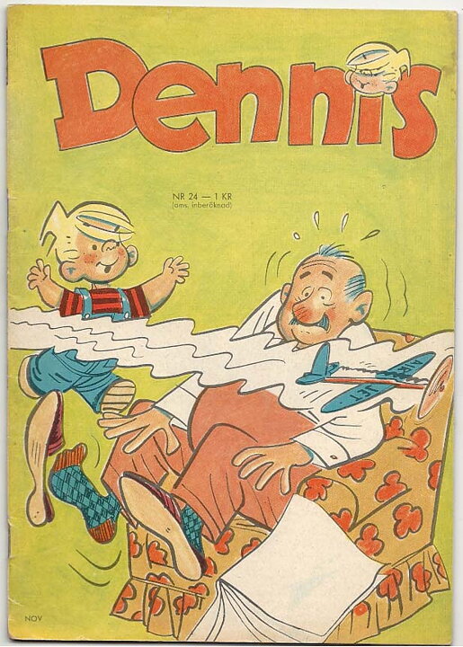Dennis 1965 Nr 24 FN Ifyllt Korsord