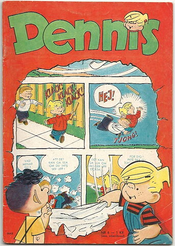 Dennis 1966 Nr 6 VG Ifyllt Korsord