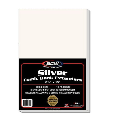 BCW Silver Comic Book Extenders 172 x 254 mm (200 st)