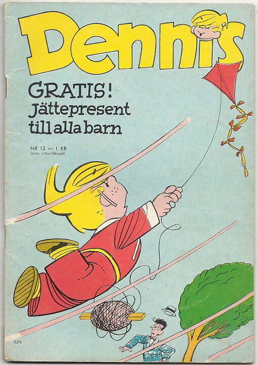Dennis 1966 Nr 13 VG Ifyllt Korsord