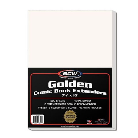 BCW Golden Comic Book Extenders 184 x 254 mm (200 st)