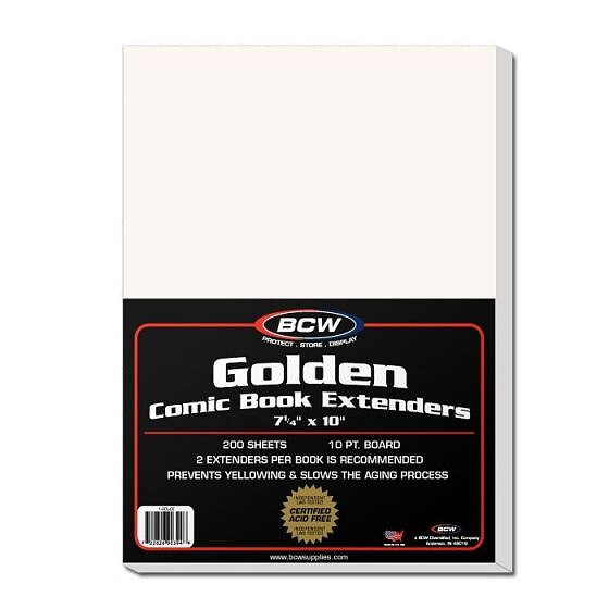 BCW Golden Comic Book Extenders 184 x 254 mm (200 st)