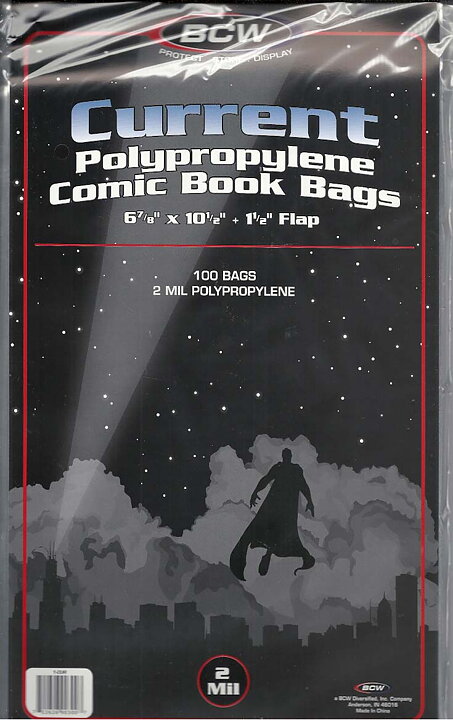 BCW Current Polypropylene Comic Book Bags (100 st)