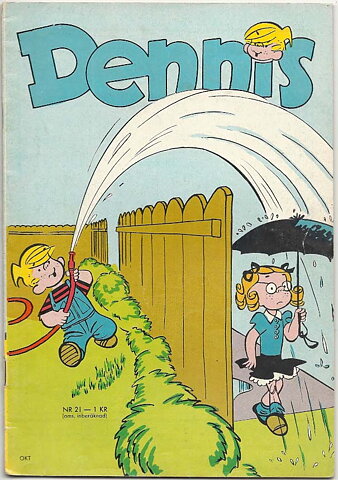 Dennis 1966 Nr 21 VG Ifyllt Korsord