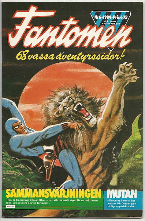 Fantomen 1984 Nr 6 VF/NM Pren-ex