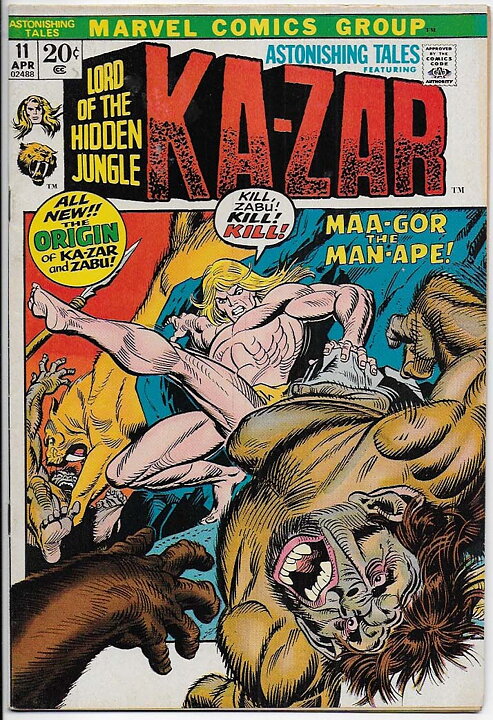 Astonishing Tales # 11 VF+ Origin Ka-Zar & Zabu