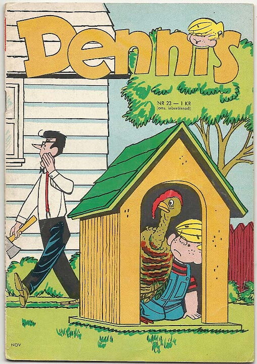 Dennis 1966 Nr 23 VG Ifyllt Korsord