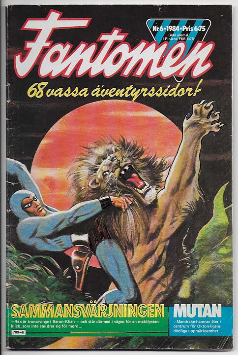 Fantomen 1984 Nr 6 VG Klotter