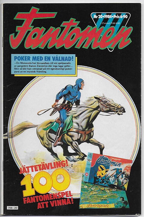 Fantomen 1984 Nr 20 VF Pren-ex