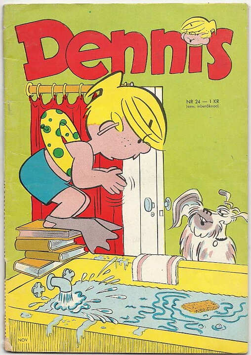 Dennis 1966 Nr 24 GD/VG Ifyllt Korsord