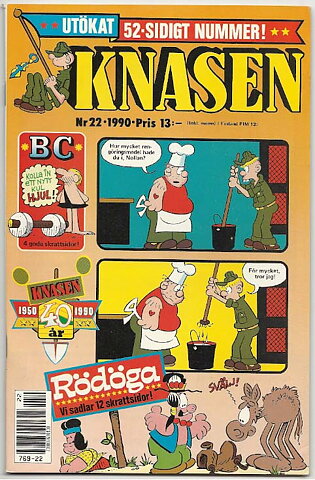 Knasen 1990 Nr 22 VG/FN