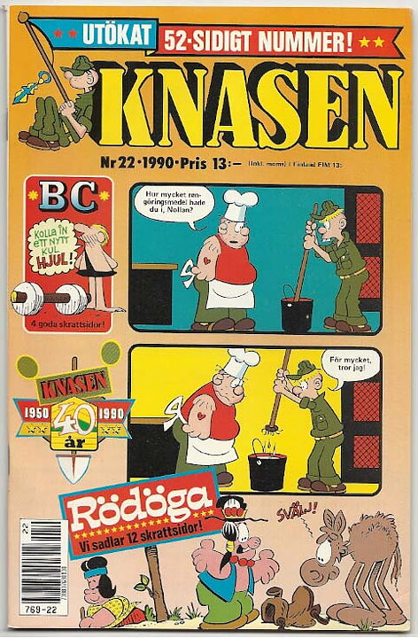 Knasen 1990 Nr 22 VG/FN