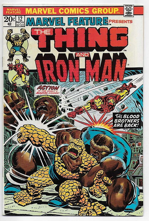 Marvel Feature # 12 NM- Thing vs Iron Man/Early Thanos