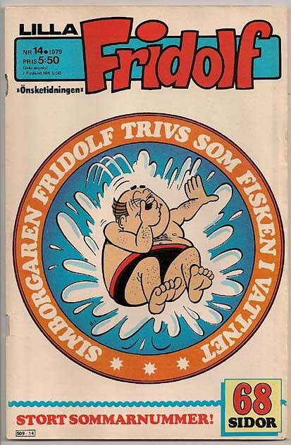 Lilla Fridolf 1979 Nr 14 VG Ifyllt Korsord/med Bilaga