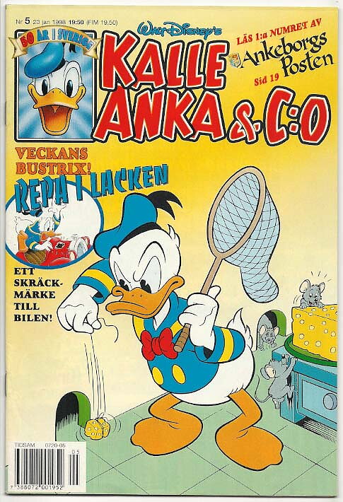 Kalle Anka & C:O 1998 Nr 5 VF/NM med Skräck-Märke