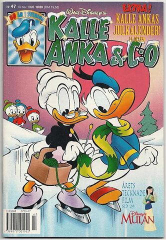 Kalle Anka & C:O 1998 Nr 47 NM- med Julkalender