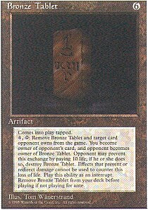 MTG 4th Edition - Bronze Tablet