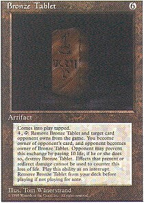 MTG 4th Edition - Bronze Tablet