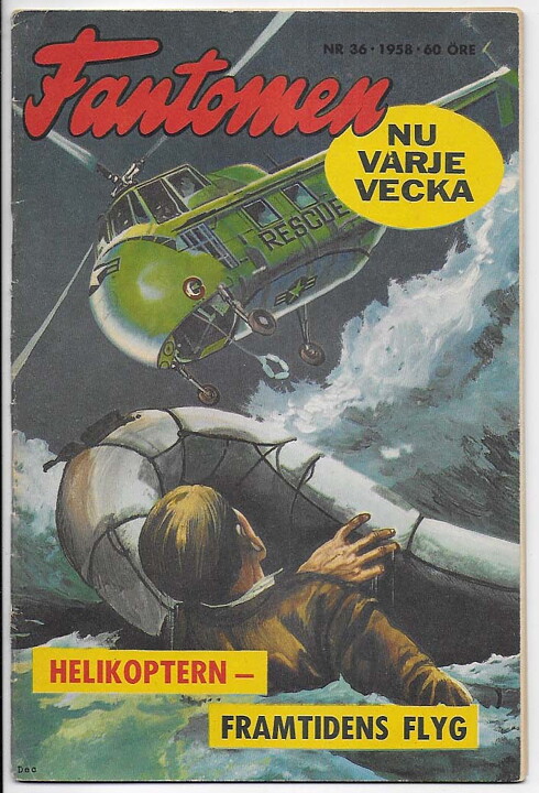 Fantomen 1958 Nr 36 GD Lös Vid 1 Nit