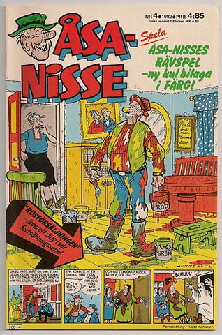 Åsa-Nisse 1982 Nr 4 VF/NM med Bilaga