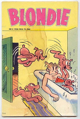 Blondie 1958 Nr 3 VG Fläck