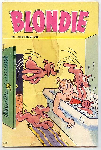 Blondie 1958 Nr 3 VG Fläck
