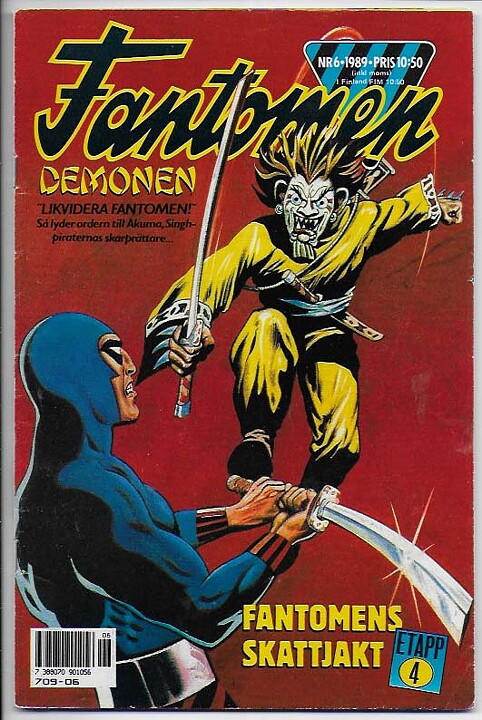 Fantomen 1989 Nr 6 VG+