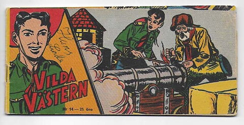 Vilda Västern 1955 Nr 14 VG Namnteckning