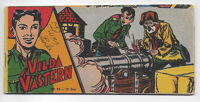 Vilda Västern 1955 Nr 14 VG Namnteckning