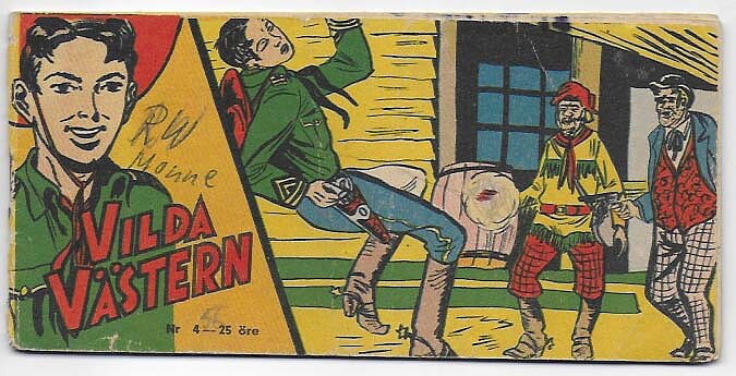 Vilda Västern 1956 Nr 4 VG Klotter/Rost